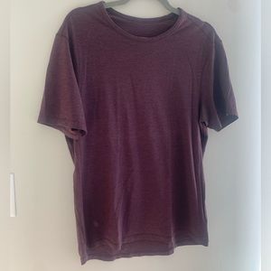 Burgundy Crewneck Short Sleeve Tee